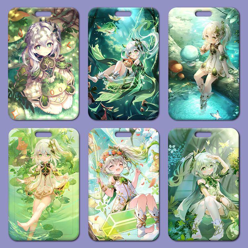 原神纳西妲卡套校园卡学生小可爱饭卡门禁公交卡厂牌保护套带挂绳