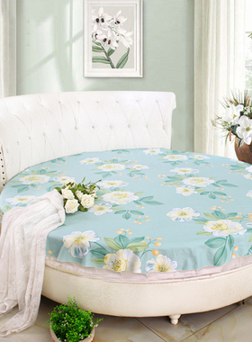 夜舞倾城纯棉碎花粉色灰色圆床床单圆形床单睡单裸睡圆床单2m2.2m