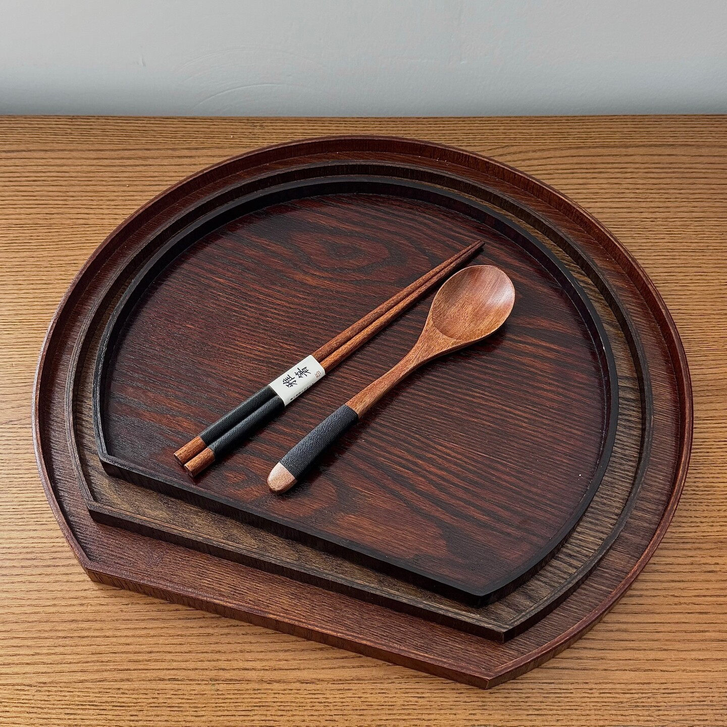 木板托盘半圆日式餐盘半月盘扇型盘子不规则简约蛋糕月饼食物托盘