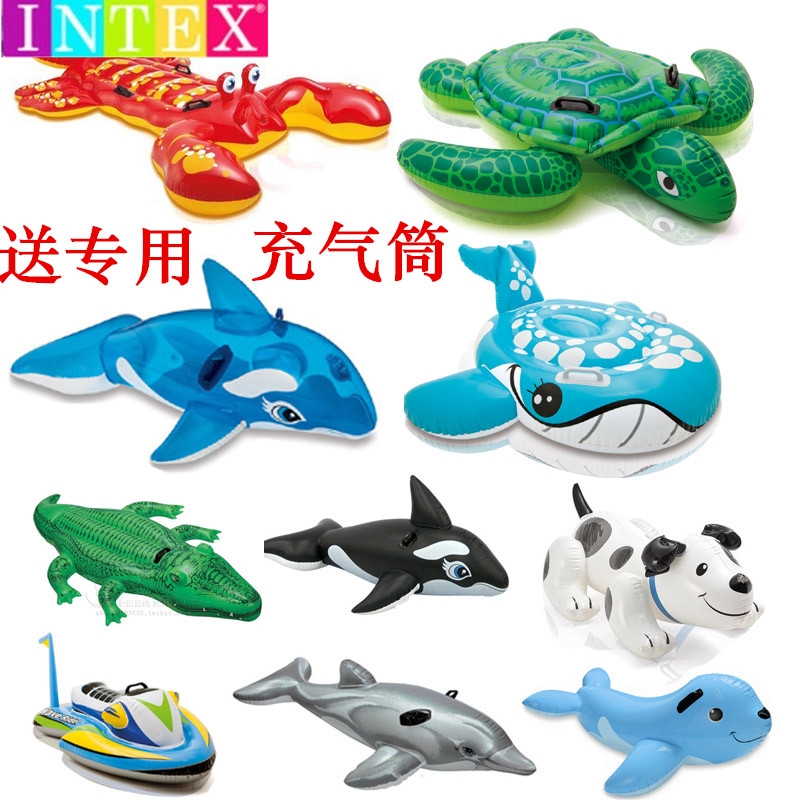 大型海豚鳄鱼乌龟戏水玩具坐骑