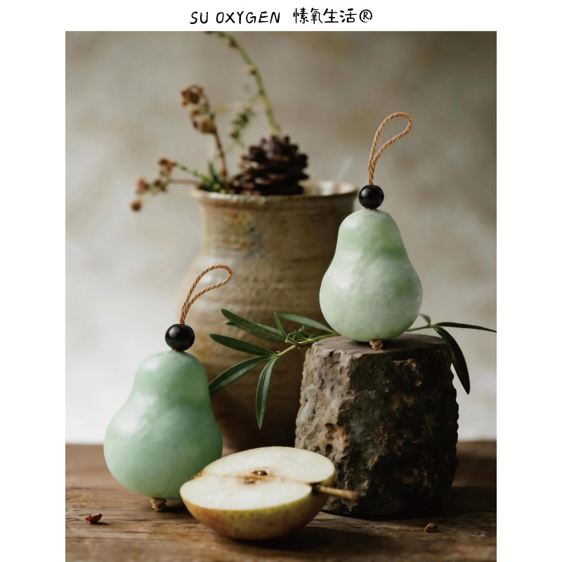 手工皂伴手礼 香皂亭亭香梨皂 青竹小苍兰芦荟手工研磨洁面沐浴皂