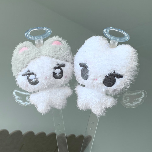 娃用天使打卡棒吧唧小卡拍立得