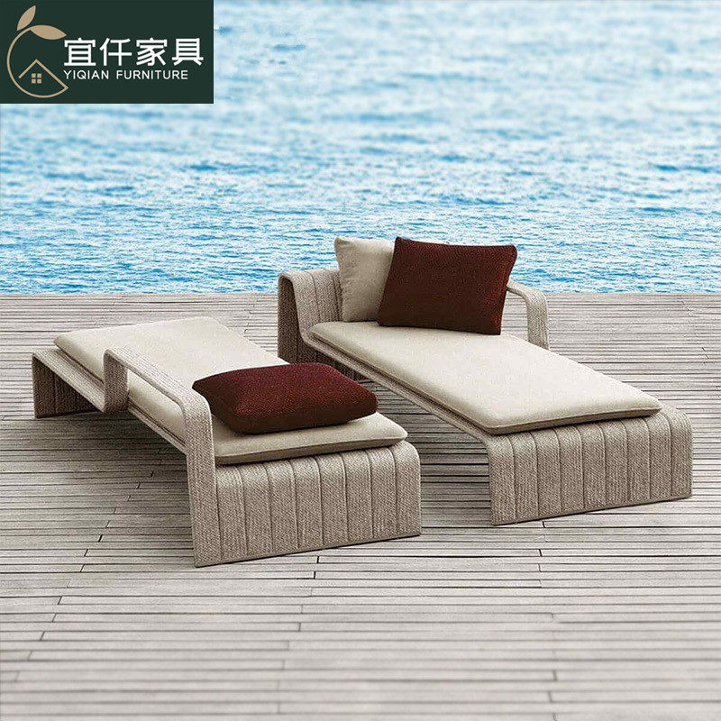 户外躺床阳台藤编躺椅泳池沙滩沙发床创意双人床庭院露天休闲躺床,住宅家具,户外沙发,淘宝优惠券,粉丝福利购,淘宝优惠卷