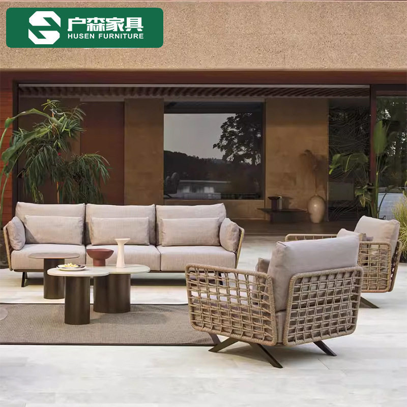 户外沙发庭院室外露天阳台防雨藤编咖啡厅别墅酒店花园藤家具组合,住宅家具,户外沙发,淘宝优惠券,粉丝福利购,淘宝优惠卷