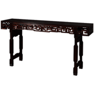 允典红木家具红酸枝巴里黄檀回纹1.2米平头几条案客厅新中式仿古