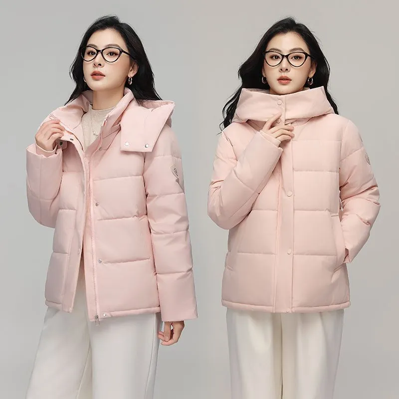 女士棉服女冬季2025新款加厚中长款棉衣时尚宽松棉袄百搭时尚外套