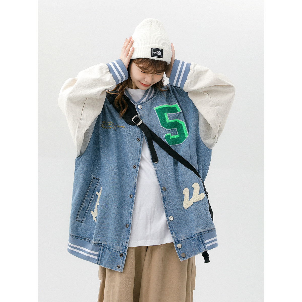 大货充足字母水洗毛巾料刺绣棒球服夹克情侣外套976/P100,男装夹克,星座202-3