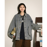 水洗休闲牛仔夹克立体口袋情侣外套上衣N9002/P105，男装夹克，星座202-3