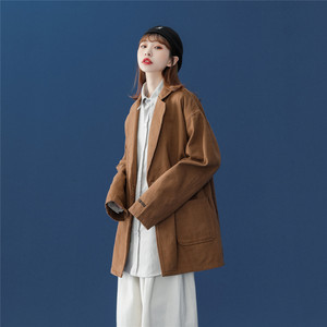 字母刺绣西装纯棉情侣休闲西服 9001/P95 /档口大货图片