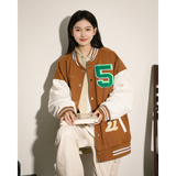 字母水洗毛巾料刺绣棒球服夹克情侣外套976/P100，男装夹克，星座202-3
