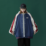 青春撞色棒球服潮流情侣字母夹克上衣9106/P95/148，男装夹克，星座202-3