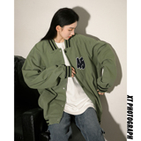 棒球领简约情侣款夹克上衣外套JK328/P90，男装夹克，星座202-3