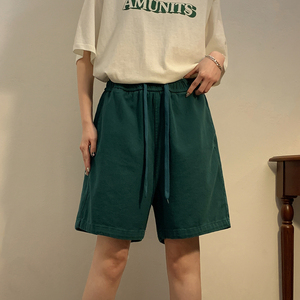 夏季水洗工装五分裤情侣潮流沙滩裤 中腰短裤K2202/ P50，男装牛仔裤，星座202-3