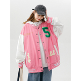 大货充足字母水洗毛巾料刺绣棒球服夹克情侣外套976/P100，男装夹克，星座202-3