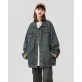 24新款水洗牛仔中性风夹克上衣N77/P85，男装夹克，星座202-3