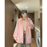 夏季纯色情侣款连帽长袖防晒衣薄款外套F109/P39，男装防晒衣，星座202-3