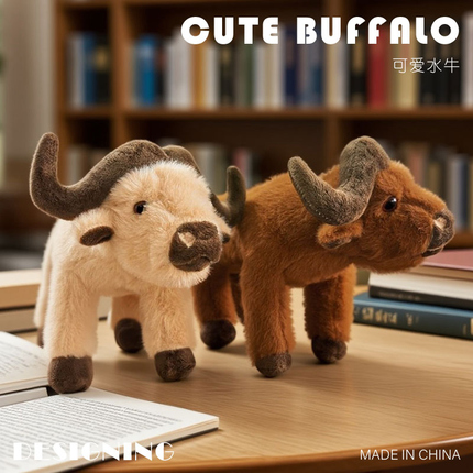 Simulation Cow Doll Plush Toy Cow Cow Doll Zodiac Doll Kindergarten Teaching Props Ornaments Birthday Gift