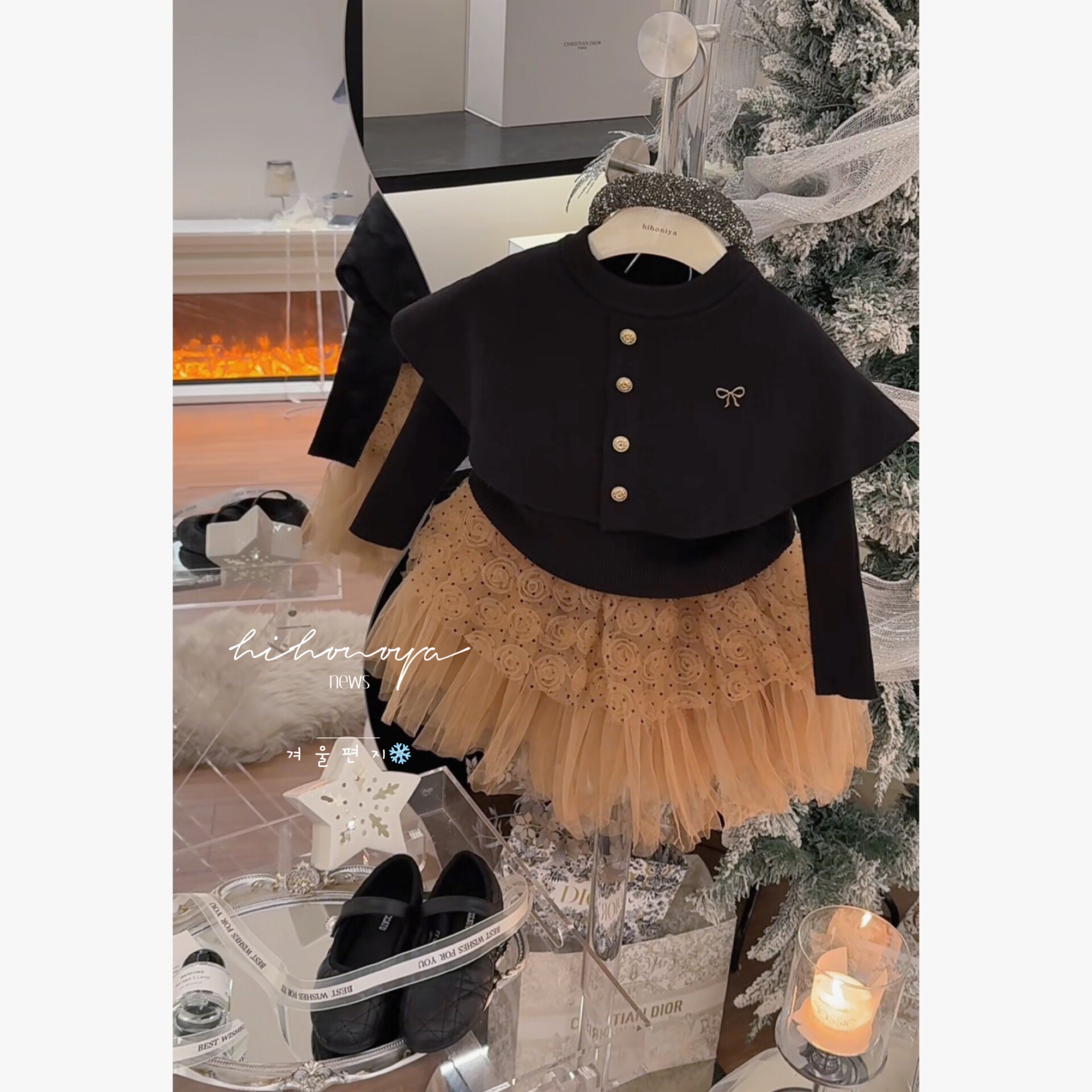 Spring韩国童装2025年冬季新款亲子名媛风显瘦斗篷毛衣女童针织衫,童装/婴儿装/亲子装,毛衣/针织衫,淘宝优惠券,粉丝福利购,淘宝优惠卷