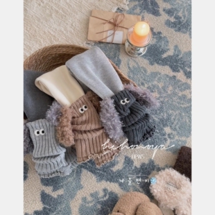 女童休闲裤 Spring韩国童装 宝宝可爱卷毛小狗打底裤 新款 2025年冬季