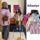 亲子纯色休闲连帽卫衣女童长袖 新款 外套 2025年秋季 Spring韩国童装