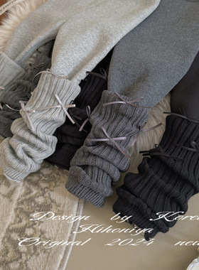 Spring韩国童装2025秋冬宝宝蝴蝶结加绒保暖裤女童韩版堆堆打底裤