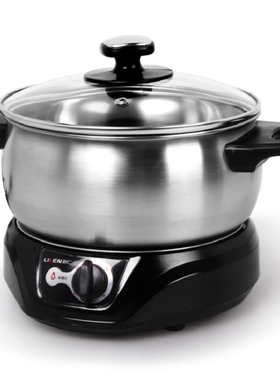 利仁DHG-180F韩式电火锅多功能迷你小火锅学生不锈钢分体电热锅