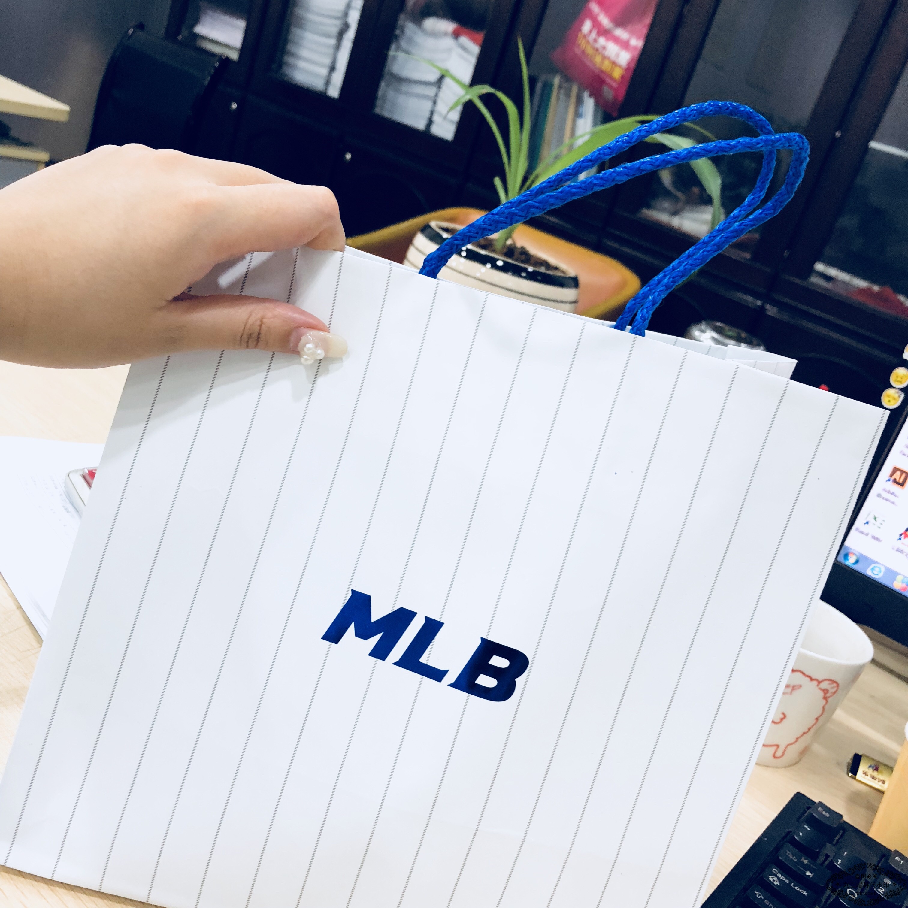 刘二喵m韩国MLB专柜包装袋手提袋礼品袋 (不单卖)