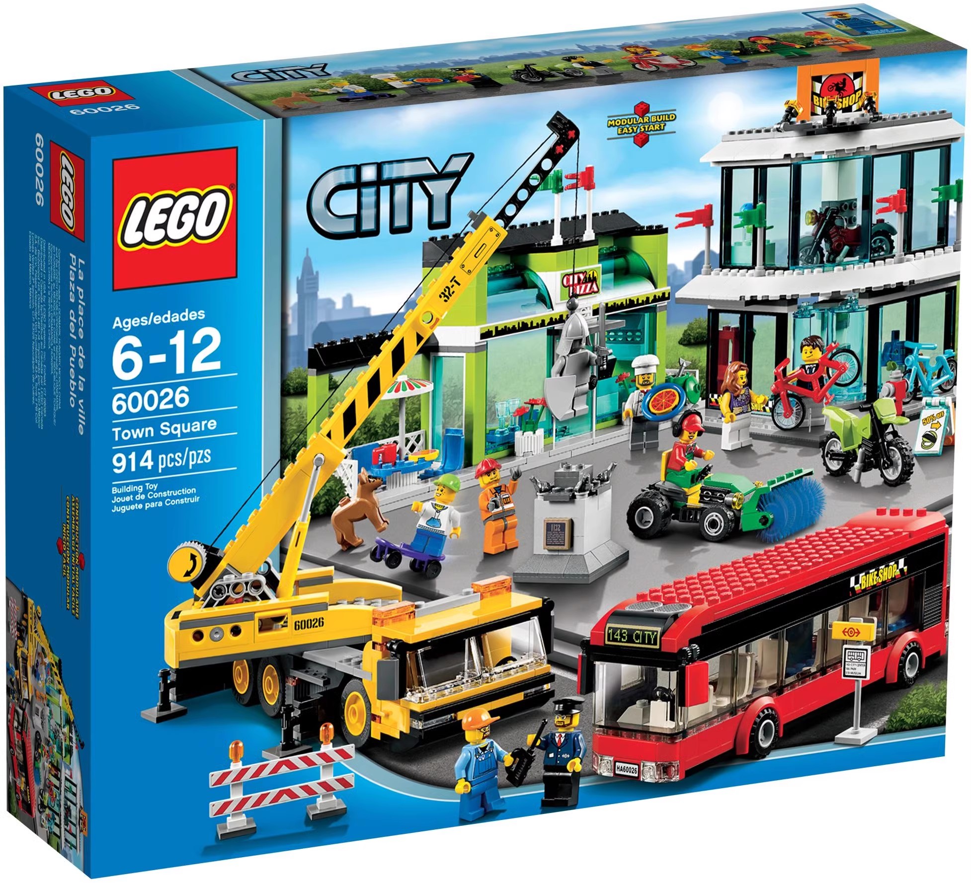 绝版正品 LEGO CITY 乐高拼搭积木玩具 城市系列 市镇广场 60026 玩具/童车/益智/积木/模型 普通塑料积木 原图主图