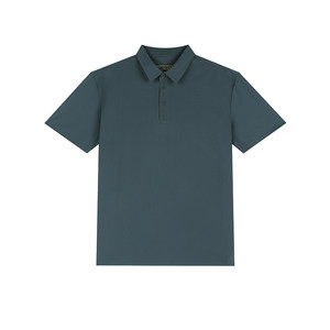 361度运动t恤男2025夏季新款常规舒适上衣翻领短T恤