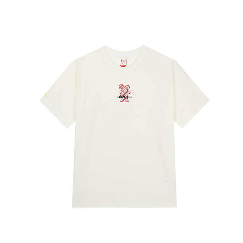 361度运动t恤男2025春季新款宽松舒适上衣圆领短T恤