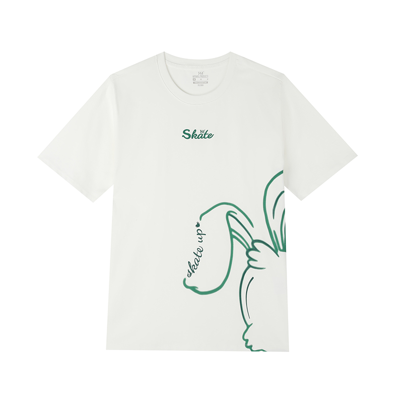 361度运动t恤女2025夏季新款宽松休闲上衣圆领短T恤