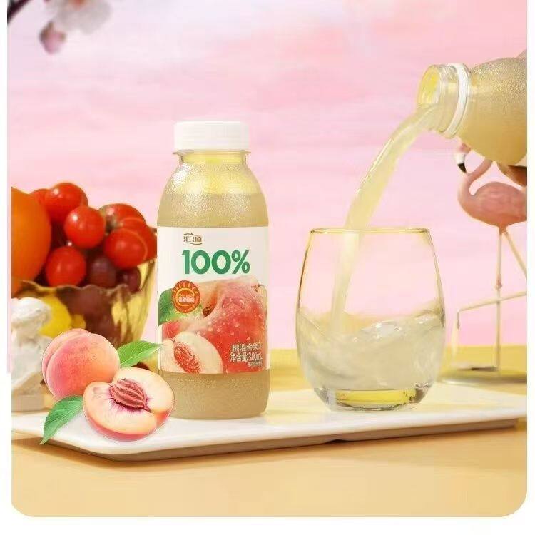 【汇源】汇源100%桃汁300ml桃混合果汁纯果汁