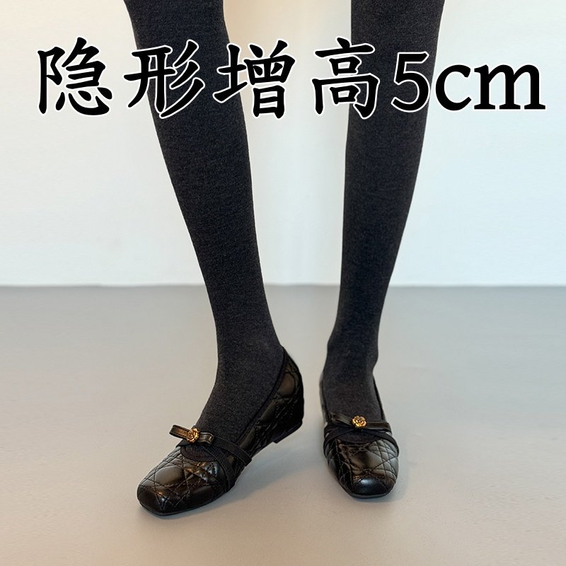 小香风珍珠山茶花单鞋2026年芭蕾舞玛丽珍魔术贴平底内增高单鞋女,女鞋,玛丽珍鞋,淘宝优惠券,粉丝福利购,淘宝优惠卷