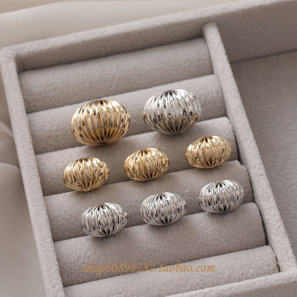 14K包金南瓜扁圆珠隔珠直孔diy串珠手链项链耳饰手作配件,饰品/流行首饰/时尚饰品新,其他DIY饰品配件,淘宝优惠券,粉丝福利购,淘宝优惠卷