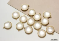 14-каратное золото 11 мм, подвесной кошачий глаз, 1 шт.