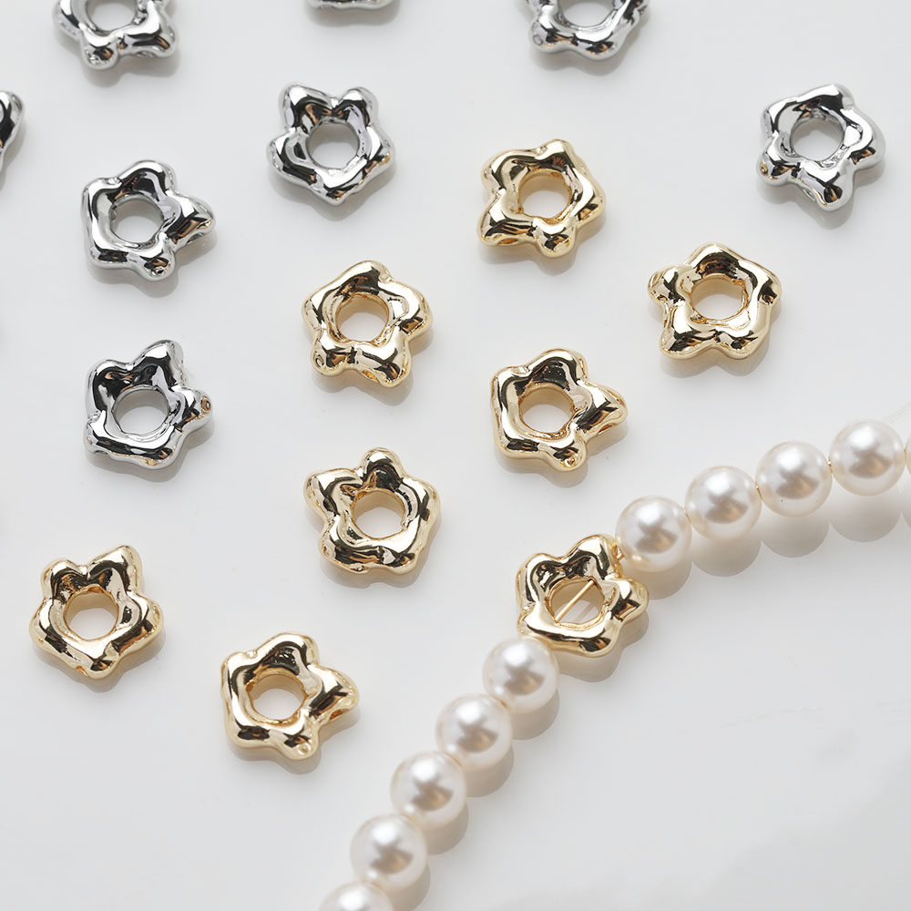 14K电镀真金保色镂空不规则异形花朵隔珠diy手作串珠项链手作配件,饰品/流行首饰/时尚饰品新,其他DIY饰品配件,淘宝优惠券,粉丝福利购,淘宝优惠卷