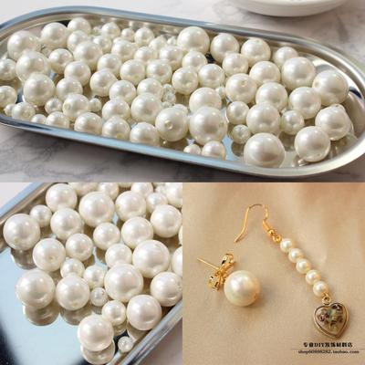 diy不掉皮耳饰珍珠