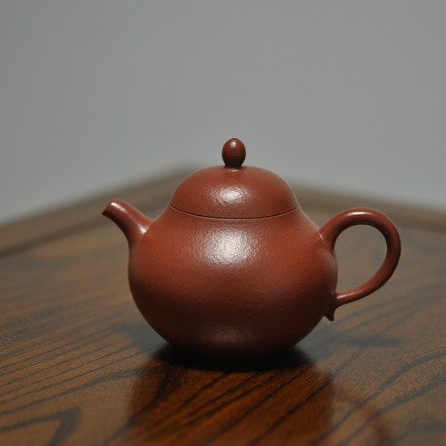 友兰轩 手工功夫茶壶具中式孟臣小品140CC小煤窑朱泥 梨形紫砂壶 - 封面