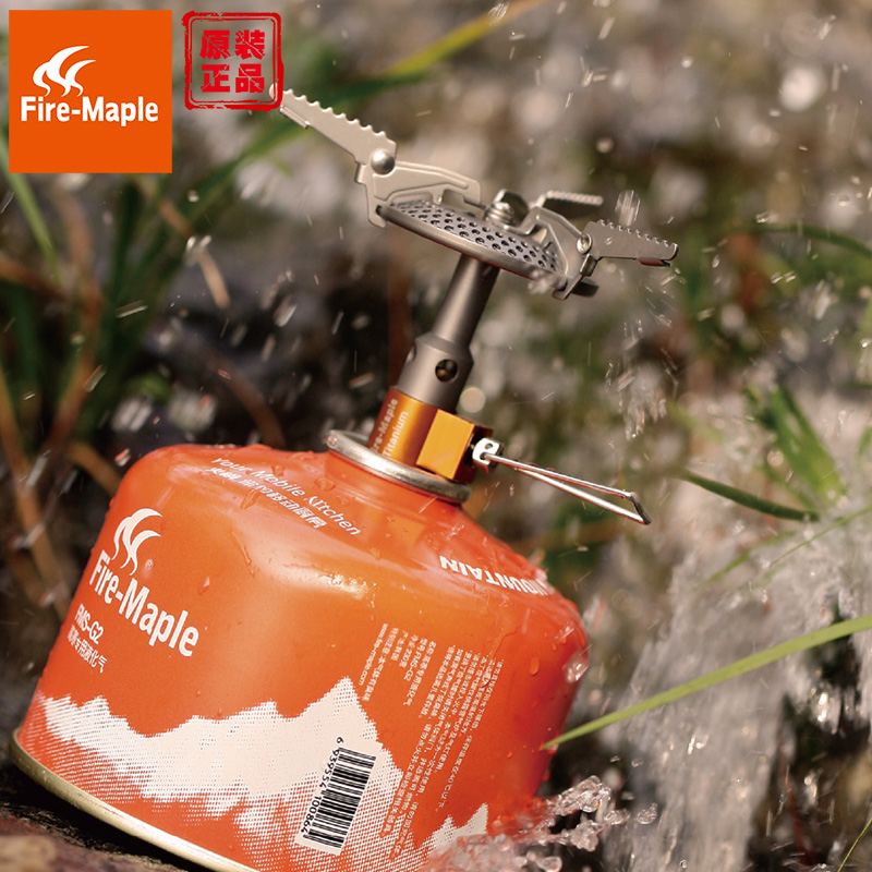 火枫FMS-116T钛金属气炉户外野营钛气炉炉头轻便便携一体钛炉48g