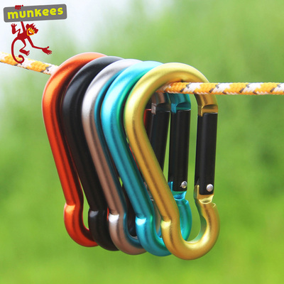 路客munkees户外葫芦快挂扣钥匙扣登山扣背包挂钩锁扣8字扣弹簧扣