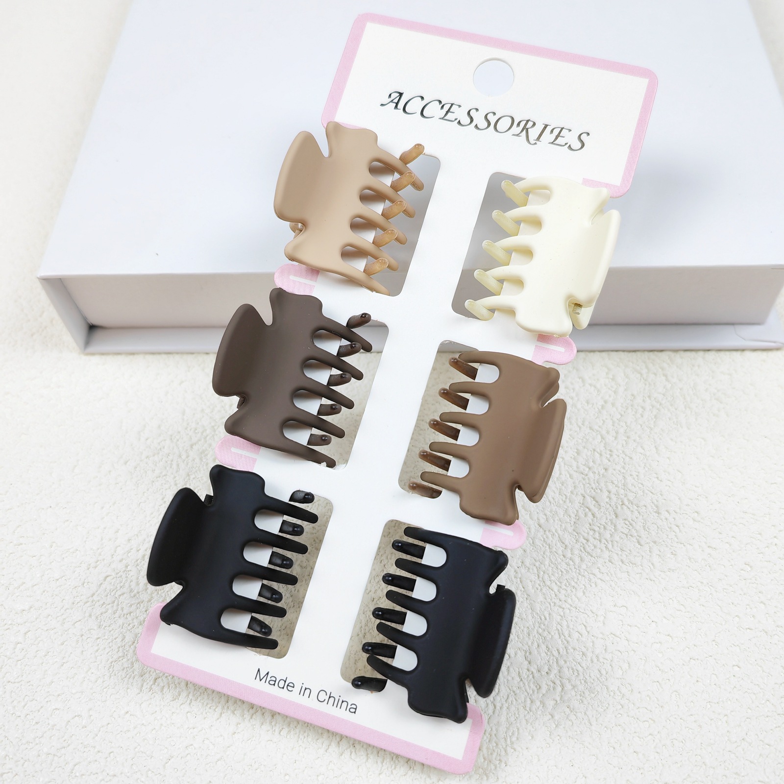 3CM黑色塑料小发抓小抓夹刘海夹