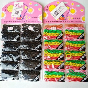 韩版 黑色发圈发绳头饰毛线橡皮筋女打底头绳发饰品 留芳皮筋皮套
