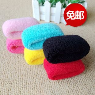 留芳女士加粗加厚加宽毛巾发圈无接缝毛线针织耐用橡皮筋皮套头绳