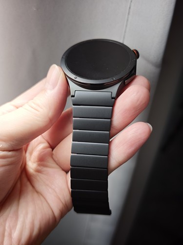 用于Oppo Watch X3表带钛合金属表带竹节快拆调节表带弧形扣