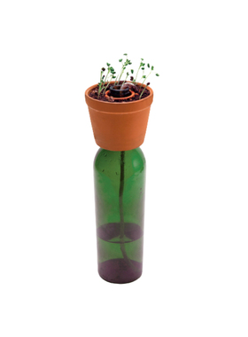美国 Kikkerland 瓶花盆 Bottle Planter 趣味种植盆 趣味礼物