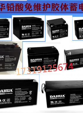 DAHUA大华蓄电池DHB12V4A18A21hA24Ah38Ah65Ah/20HR直流屏UPS/EPS