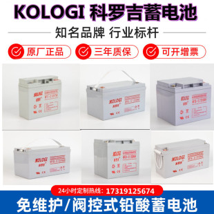 KOLOGI科罗吉蓄电池MF65-12V200A150A100A38A24A17AH直流屏UPSEPS