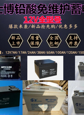 派士博蓄电池MF/MFX/MFM-12V200AH100AH消防主机EPS应急直流屏UPS