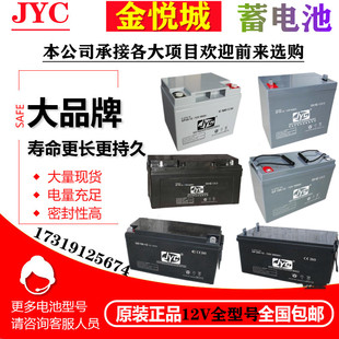 JYC金悦城蓄电池12V100AH17AH24AH38AH40AH65AH120AH200AH机房UPS