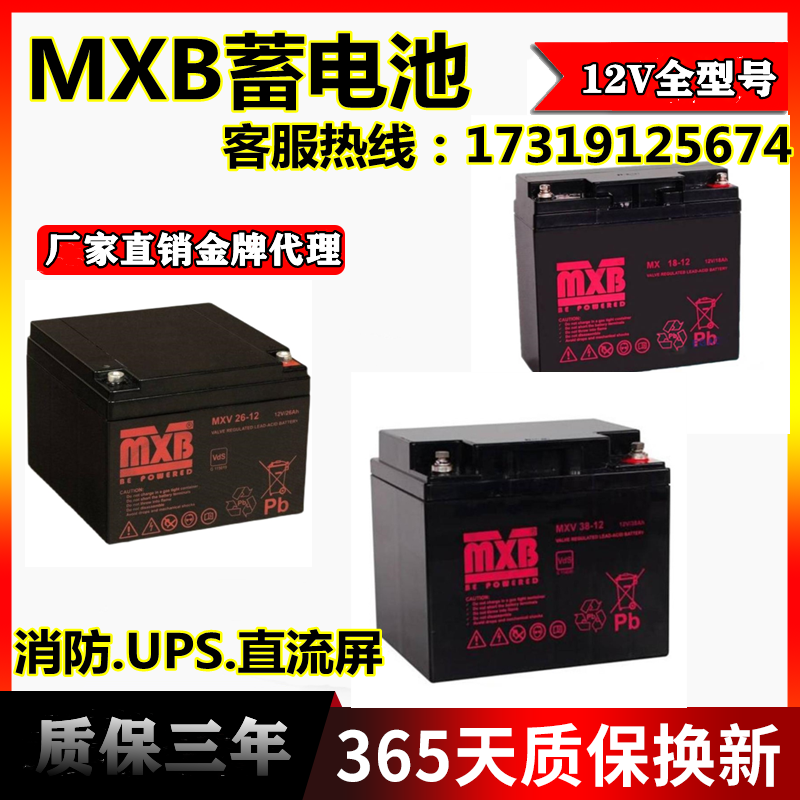 MXB蓄电池MXL24-12AH12V65AH38AH40AH100AH120AH150AH200AH直流屏 五金/工具 蓄电池 原图主图